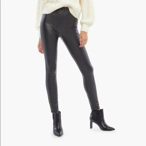 Leather Leggings W/ Zipper